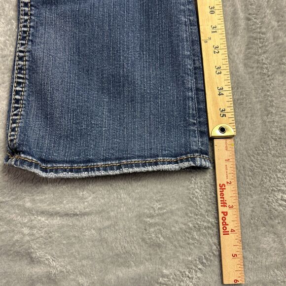 Silver Pioner Womens Jeans 34/31 Medium Wash Y2K Bootcut Low Rise - Picture 6 of 16